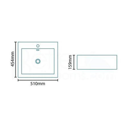 Rec Wall Hung / Countertop Basin