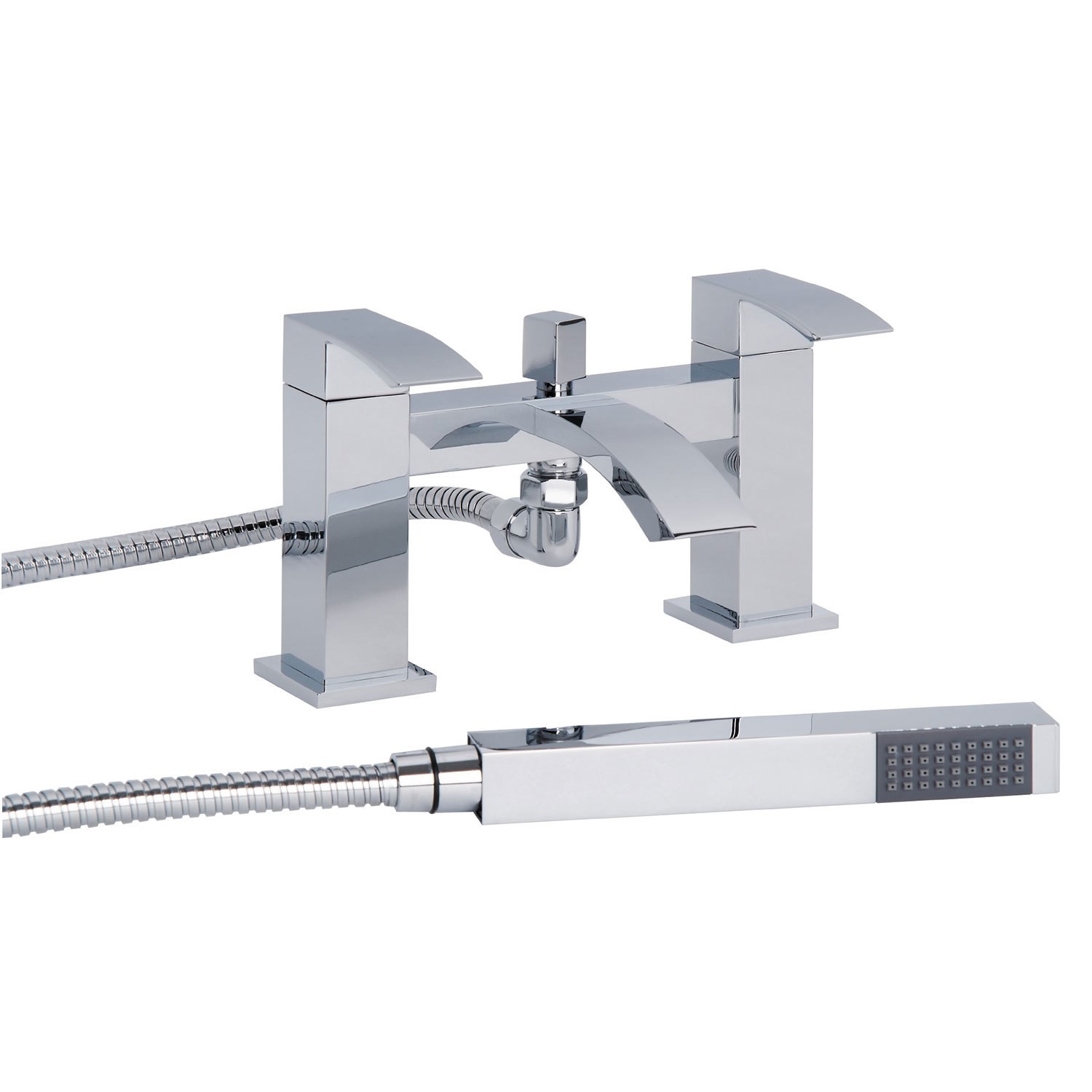 Chrome Bath Shower Mixer Tap - Wave
