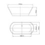 Freestanding Double Ended Bath 1700 x 740mm - Bari