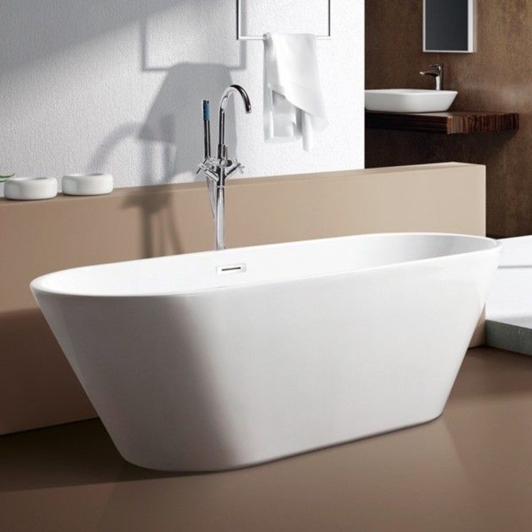 Freestanding Double Ended Bath 1700 x 740mm - Bari