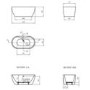 Freestanding Double Ended Bath 1400 x 745mm - Lisbon