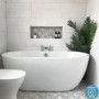 Freestanding Double Ended Bath 1550 x 745mm - Lisbon