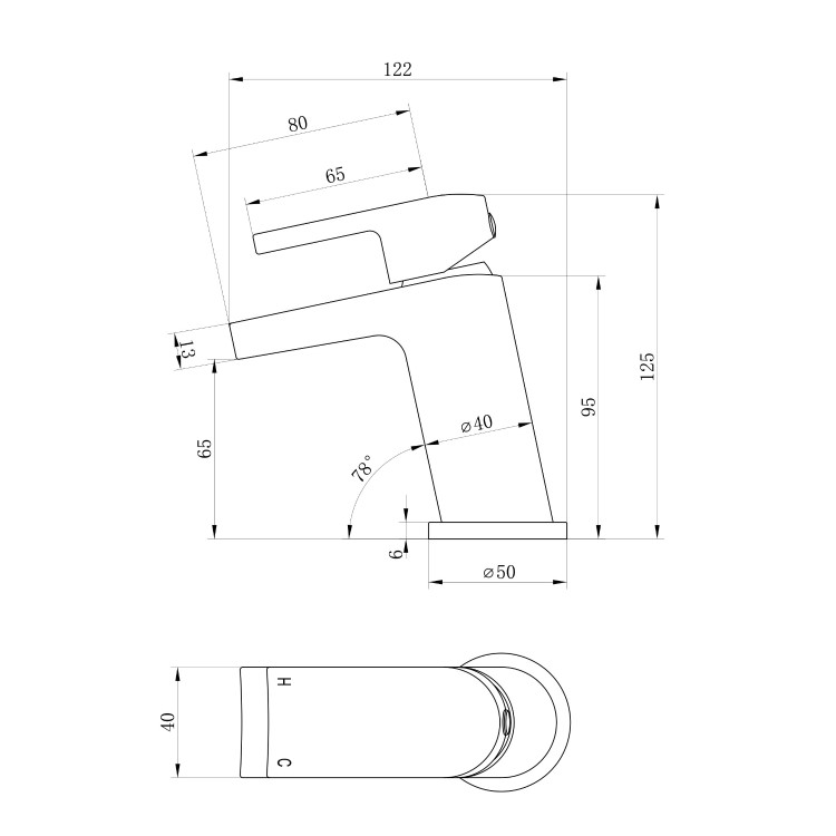 Voss Basin Waterfall Mixer Tap