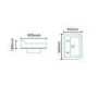 Carlton 560mm Semi Recessed Basin 2 Tap Holes