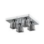 Azra Chrome Flush Ceiling Light 