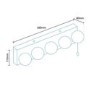 Monroe Hollywood Frosted Wall Light