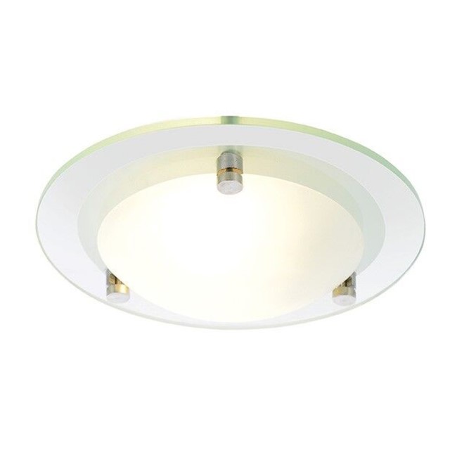 Albus Opal Glass Diffuser Flush Ceiling Light