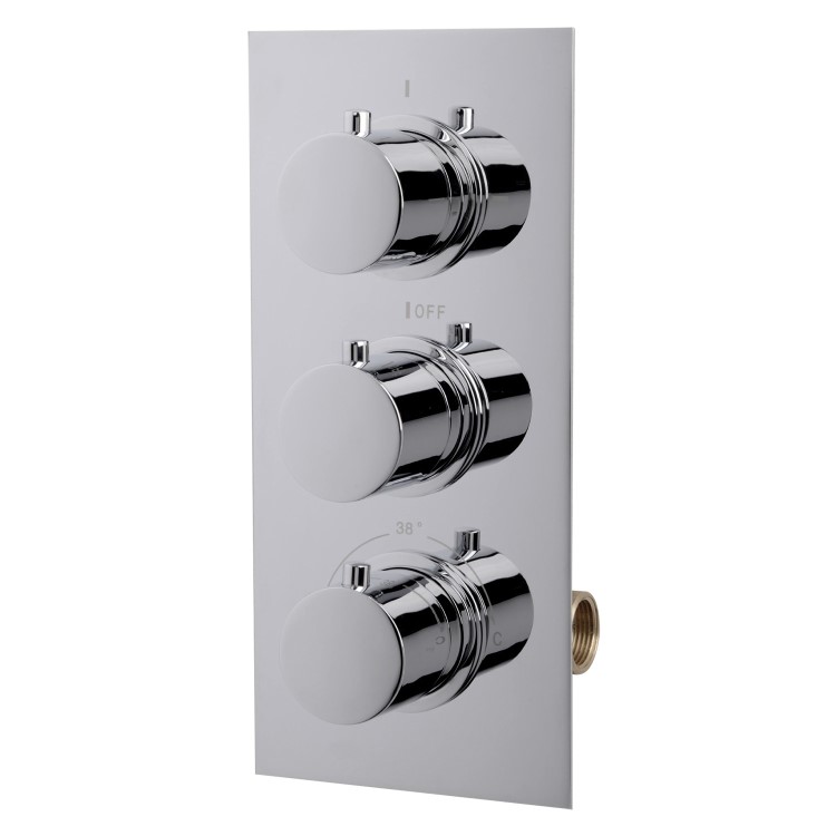 Triple Outlet Concealed Thermostatic Shower Valve -EcoS9 Range