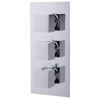 Concealed Triple Control Shower Valve with Diverter - EcoCube Range