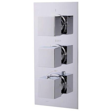 Concealed Triple Control Shower Valve with Diverter - EcoCube Range
