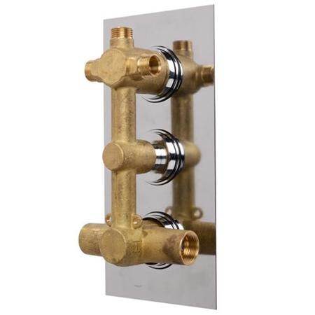 Concealed Triple Control Shower Valve with Diverter - EcoCube Range