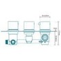 Concealed Triple Control Shower Valve with Diverter - EcoCube Range