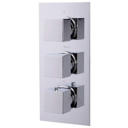 Concealed Triple Control Shower Valve with Diverter - EcoCube Range