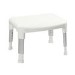 Small White Adjustable Height Shower Stool - Croydex