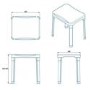 White Adjustable Height Shower Stool - Croydex