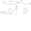 Stainless Steel Angled Grab Rail 600mm