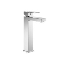 Tall Chrome Mono Basin Mixer Tap - Cube Tall Chrome Mono Basin Mixer Tap - Cube