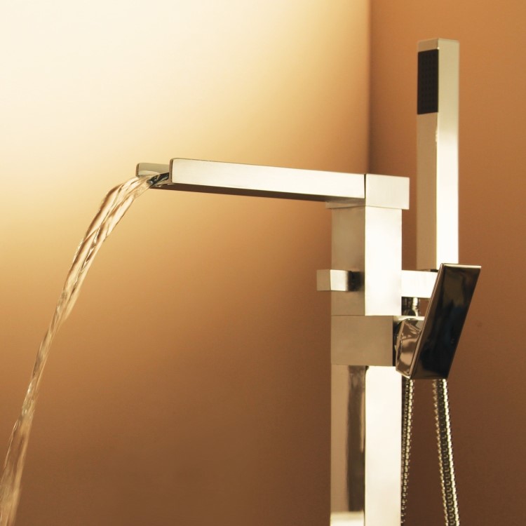 Waterfall Freestanding Bath Shower Mixer Tap - Sanctuary