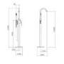 ONLY OPENED - S9 Freestanding Bath Shower Mixer Tap