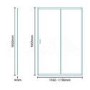 Aqualine 4mm 1200 Sliding Shower Door