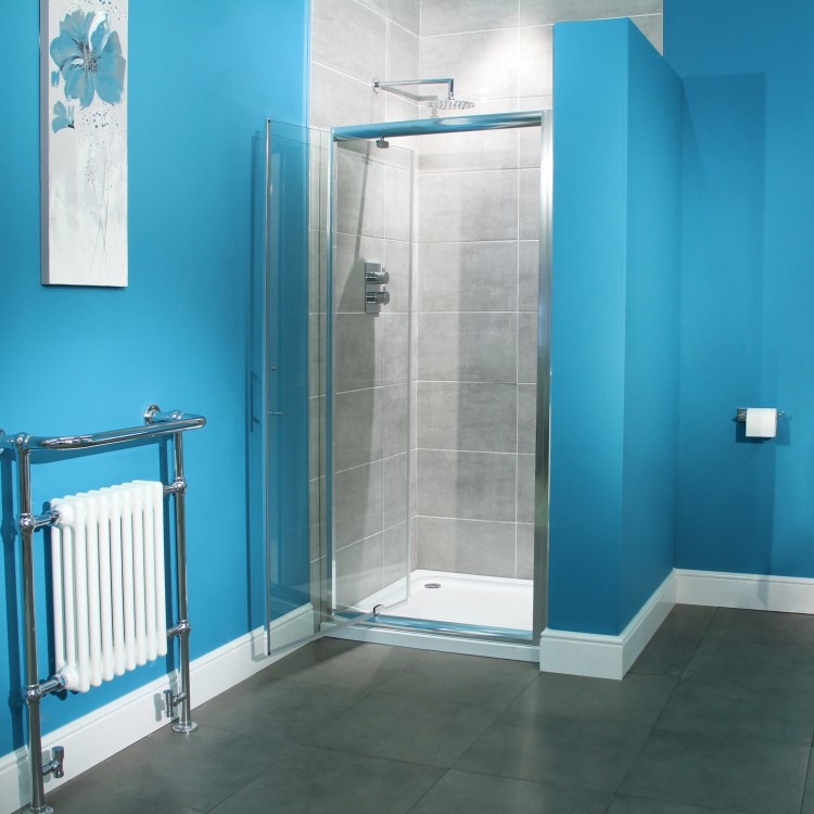 Pivot Shower Door - 800mm - 6mm Glass - Aqualine