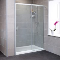 Sliding Shower Door 1200mm - 8mm Glass - Aquafloe Iris Range