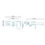 Cube Wall Mounted Bath Shower Mixer