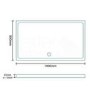 Rectangular Low Profile Shower Tray 1400 x 800mm - Slim Line