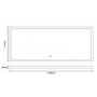 Rectangular Low Profile Shower Tray 1700 x 700mm - Slim Line