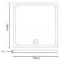 GRADE A1 - Slim Line 700 x 700 Square Shower Tray