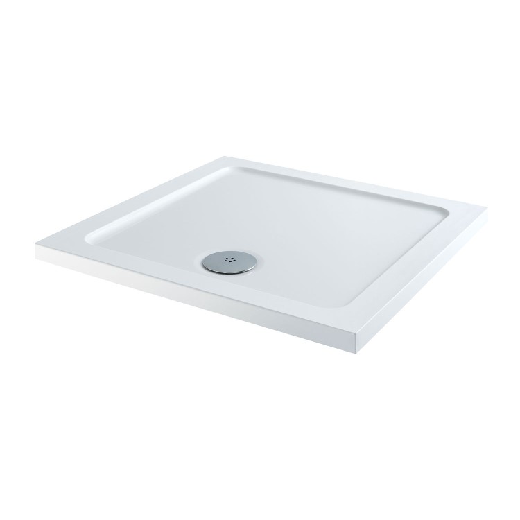 Low Profile Shower Tray 1000 x 1000mm Stone Resin - Slim Line