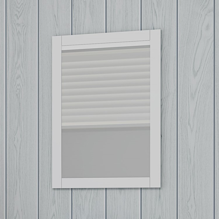 White Framed Mirror 500H 700W - Nottingham Range