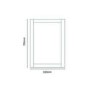White Framed Mirror 500H 700W - Nottingham Range