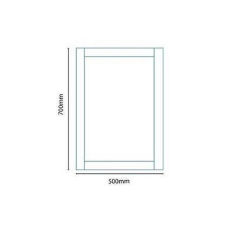 White Framed Mirror 500H 700W - Nottingham Range