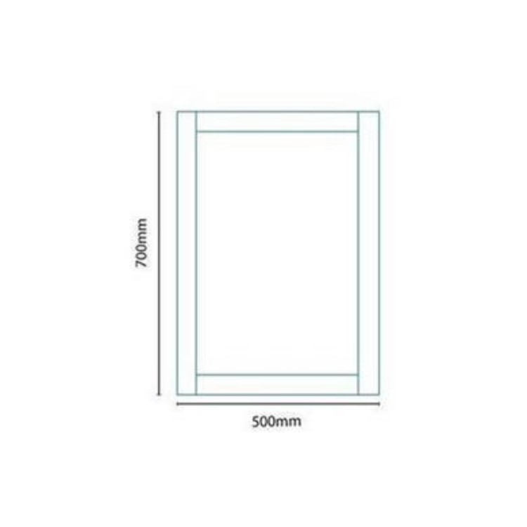 Grey Framed Mirror 500H 700W  - Nottingham Range