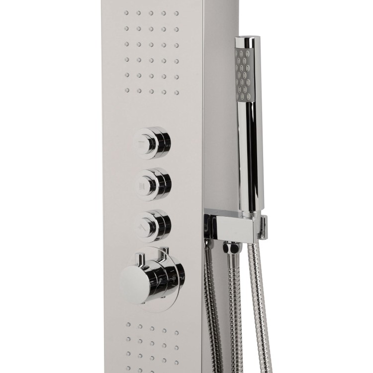 Catalina Mirrored Thermostatic Shower Tower Panel