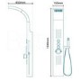Catalina Mirrored Thermostatic Shower Tower Panel