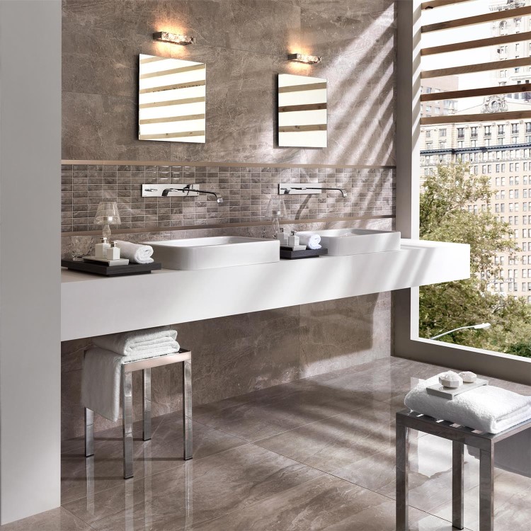 Marmi Emperador Tuana Rectified Wall/Floor Tile