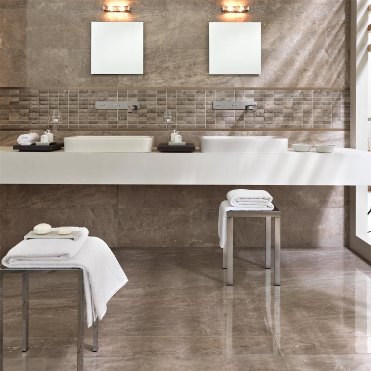 Marmi Emperador Tuana Rectified Wall/Floor Tile
