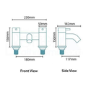 Chrome Bath Mixer Tap - S9