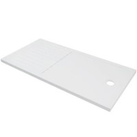 GRADE A1 - Slim Line 1400 x 900 Walk In Shower Tray
