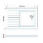 GRADE A1 - Slim Line 1400 x 900 Walk In Shower Tray
