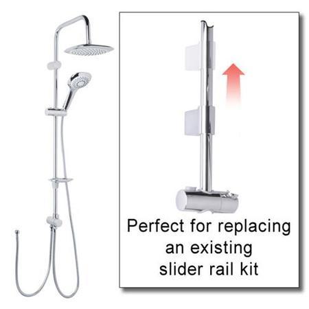 Vision Multi Function Riser Slide Shower Rail Kit