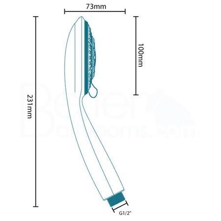Vision Multi Function Riser Slide Shower Rail Kit