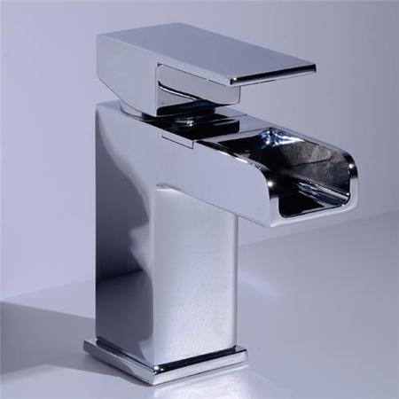 Quadra Waterfall Basin Mixer and Bath Shower Mixer Tap Pack