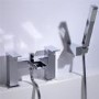 Quadra Waterfall Basin Mixer and Bath Shower Mixer Tap Pack