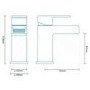 Quadra Waterfall Basin Mixer and Bath Shower Mixer Tap Pack