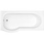 GRADE A2 - Dee Right Hand P Shape Shower Bath - 1675 x 800mm