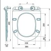 GRADE A1 - Soft Close Toilet Seat - Slim Design - Designer