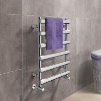 Straight Chrome Heated Towel Rail -  700 x 500mm - Felicity Range Straight Chrome Heated Towel Rail -  700 x 500mm - Felicity Range